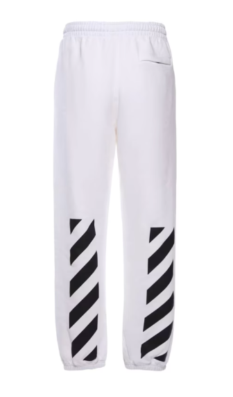 OFF-WHITE Helvetica Slim Sweatpant White/Black